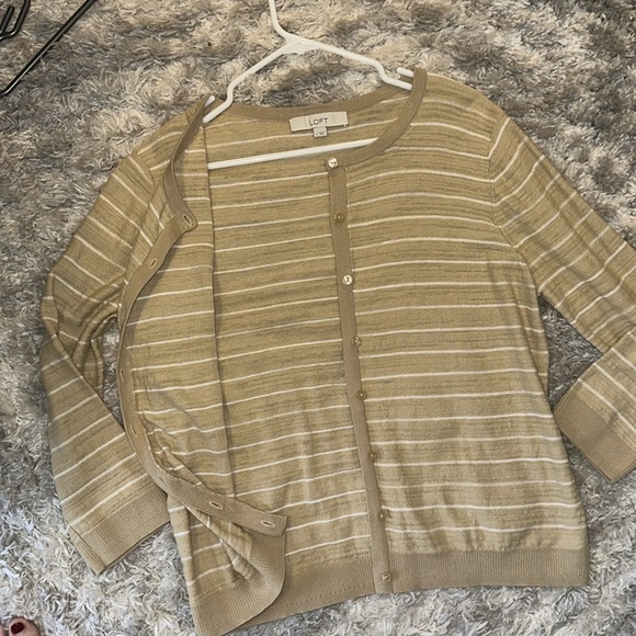 LOFT crewneck cardigan, 100% cotton - Picture 4 of 10